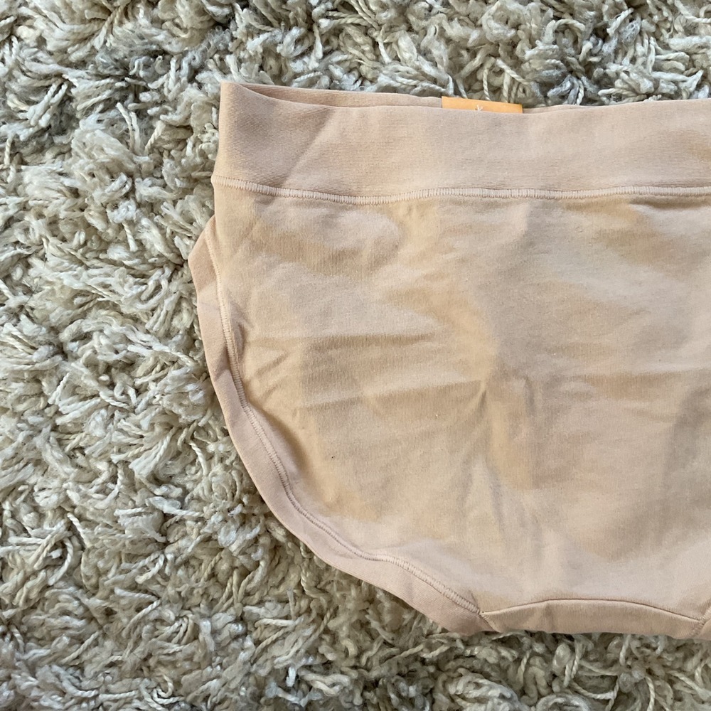 Auden Womens Cotton 4-Way Stretch Bikini Underwear Nude Tan Size M 8-10 NWT - Picture 4 of 9